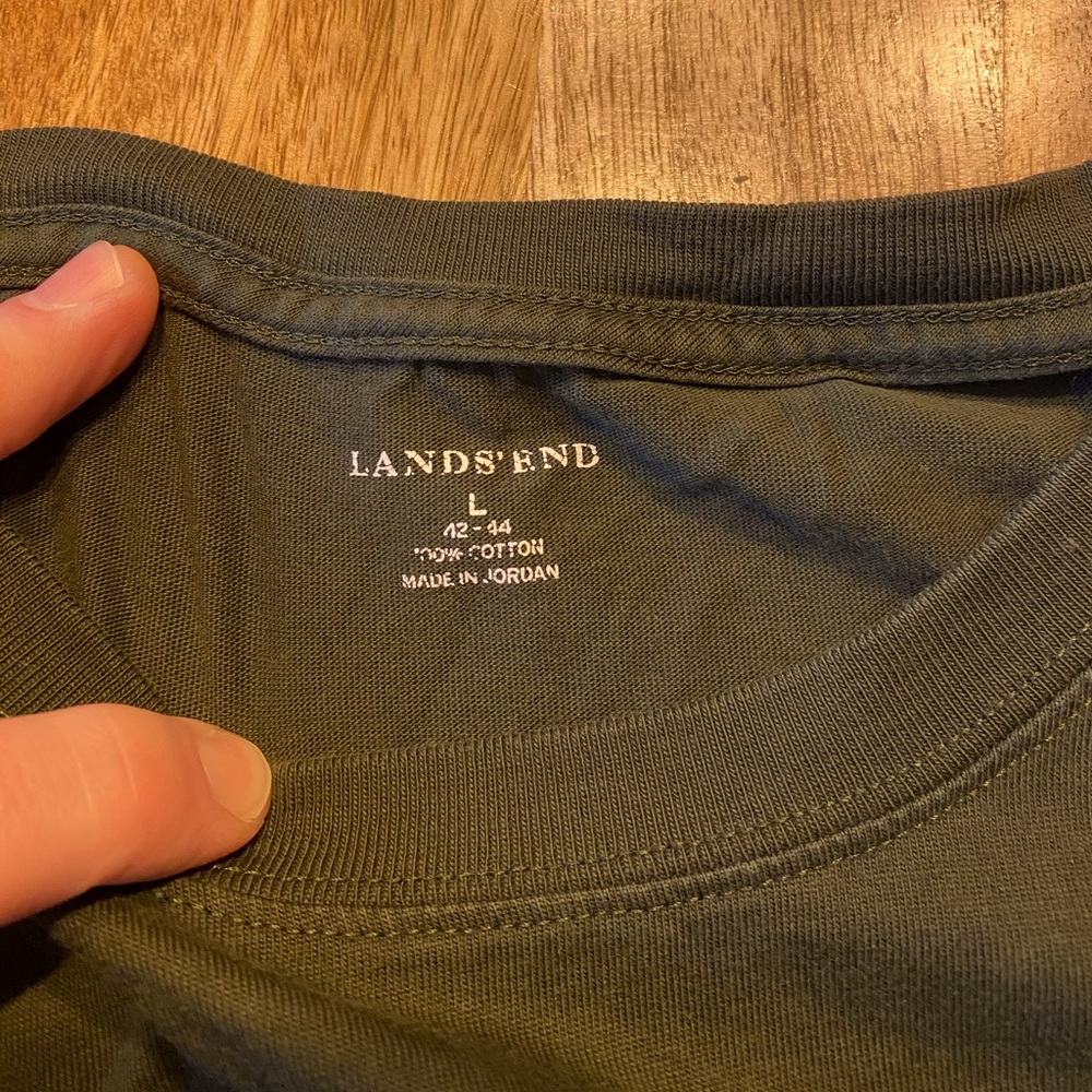 Men’s Lands’ End long sleeve shirt